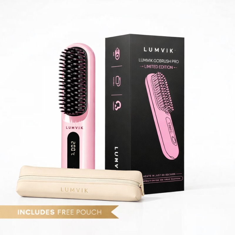 Lumvik Portable Straightener Brush - GoBrush PRO