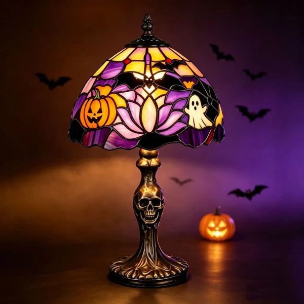 Purple ghost Halloween lamp